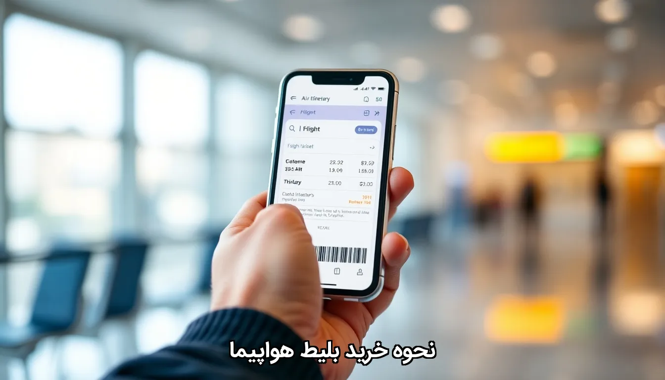 نحوه خرید بلیط هواپیما