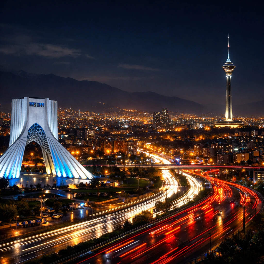 مکان های دیدنی تهران در شب